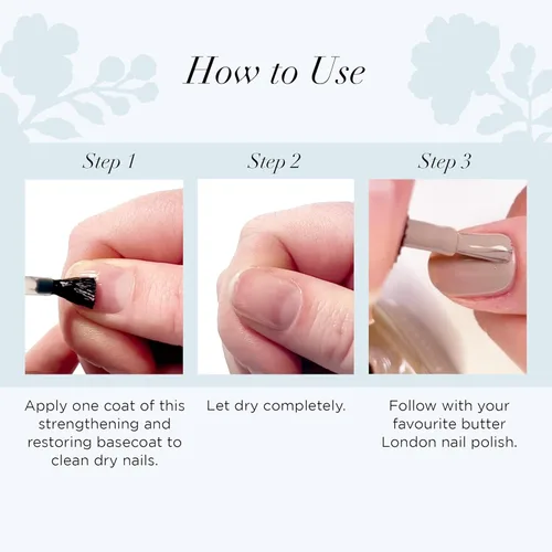 Miniatura 5 de butter LONDON Base Coat Nail Polish, Horse Power - Nail Rescue Basecoat Helps Restore & Repair Damaged Nails - Nail Strengthener Helps Nail Growth &