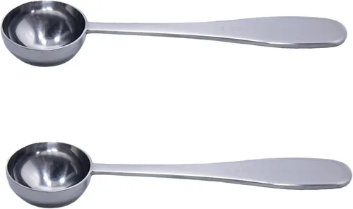 Miniatura 8 de Honey Bear Kitchen Cucharas medidoras de 0.2 fl oz, acero inoxidable pulido, juego de 2