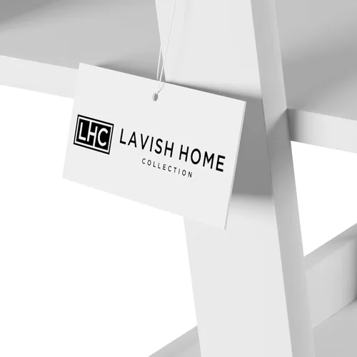 Miniatura 6 de Lavish Home - Estantería de escalera de 4 niveles, estantería independiente con marco en X y aspecto inclinado, estantes de exhibición para el hogar
