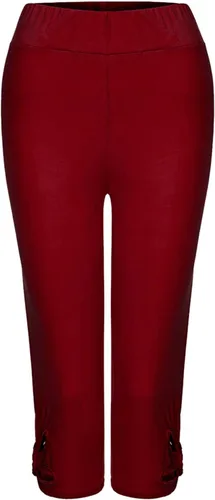 Miniatura 10 de Pantalones capri para mujer, estilo casual, de verano, elásticos, de cintura alta, pantalones de yoga, ajuste atlético, pantalones deportivos