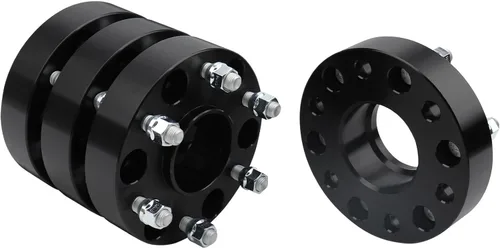 Miniatura 24 de IRONTEK Espaciadores de rueda de 0.157 x 4.000 in, espaciadores forjados reales de 2 pulgadas con orificio de cubo de 2.697 in M12x1.25 pernos aptos
