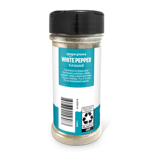 Miniatura 4 de Amazon Grocery, Pimienta blanca molida, 3 onzas (anteriormente Happy Belly, el embalaje puede variar)