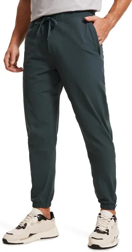 CRZ YOGA Pantalones deportivos de golf elásticos en 4 direcciones con bolsillos de 30 pulgadas para hombre, pantalones de trabajo, gimnasio,