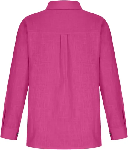 Miniatura 173 de SMIDOW Camisa de algodón y lino con botones para mujer