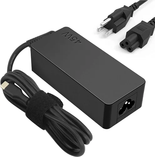 Cargador USB C de 45 W para Lenovo Chromebook 100e 300e 500e C330 S330 C340 S340, Chromebook 3100 5190 para Dell, para Samsung Chromebook XE520QAB