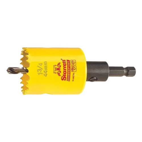 Miniatura 20 de Starrett DCH0136-G - Sierra perforadora bimetálica de corte profundo con dientes HSS resistentes a la abrasión - Ideal para cortar metal, acero