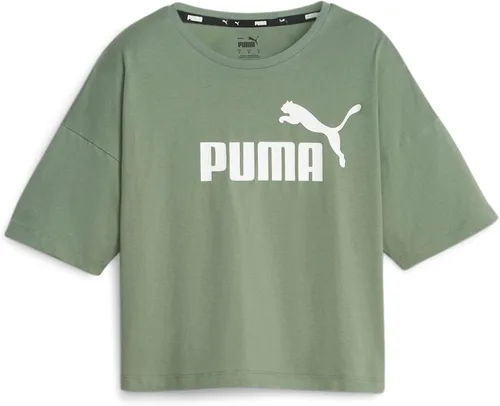 PUMA Camiseta corta con logotipo Essentials para mujer