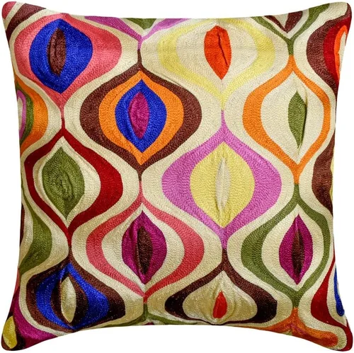 Miniatura 9 de The HomeCentric Funda de almohada color crema para sofá, funda de almohada moderna de 12 x 12 pulgadas, funda de almohada cuadrada de satén, funda