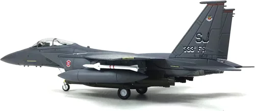 Miniatura 7 de TECKEEN Escala 1/100 F-15E Strike Eagle Model Plane Diecast para colección