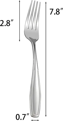Miniatura 4 de Pekky Juego de tenedores de acero inoxidable, 7.8 pulgadas, juego de 12