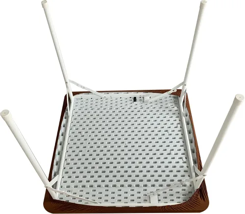 Miniatura 73 de Mantel elástico para mesa auxiliar de cóctel, ajustable de elastano, tamaño pequeño, para mesa auxiliar, 24 x 24 pulgadas, color beige