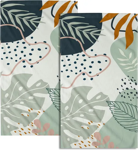 Miniatura 68 de Giwawa Juego de 2 toallas de mano con diseño floral de cerezo, suaves y absorbentes, para baño, cocina, hotel, spa, decoración Flor de cerezo rosa