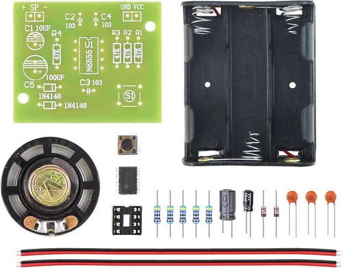 Miniatura 10 de Kit de práctica de soldadura, 5 proyectos electrónicos de bricolaje, kit de soldadura de bobina Tesla, kit de circuito enchufable para principiantes