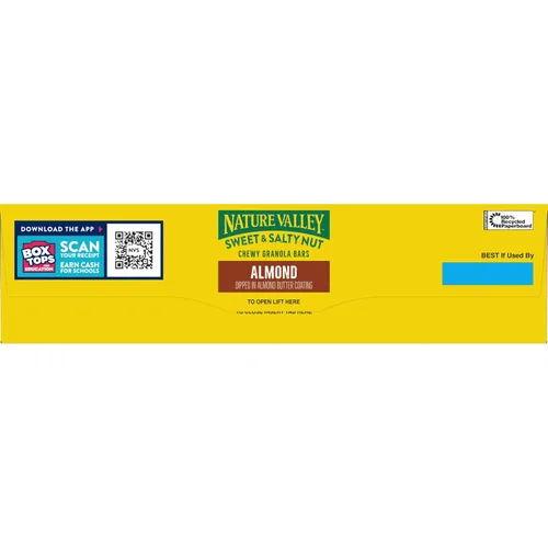 Miniatura 8 de Nature Valley Barras de granola de nueces dulces y saladas, almendra, 15 barras, 18 onzas