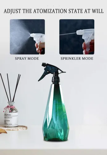 Miniatura 3 de Botella de spray ámbar para limpieza, plástico saludable y botella de spray de 32 onzas para cabello, manos, ropa, baño y plantas, botellas de spray