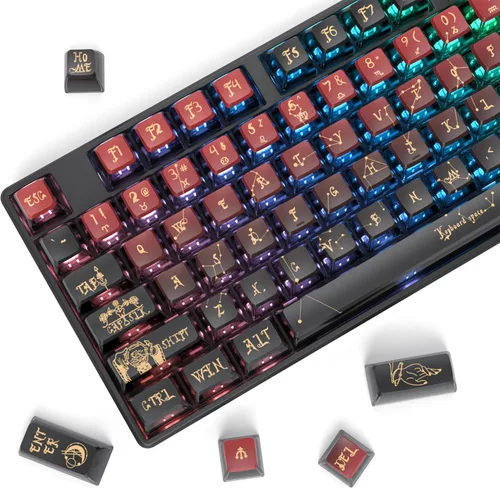 Miniatura 16 de GTSP 61 Teclas 60 Por Ciento, Teclas Ducky One 2 Mini para Teclado Mecánico Perfil OEM RGB PBT Set de Teclas con Extractor de Teclas para Cherry MX