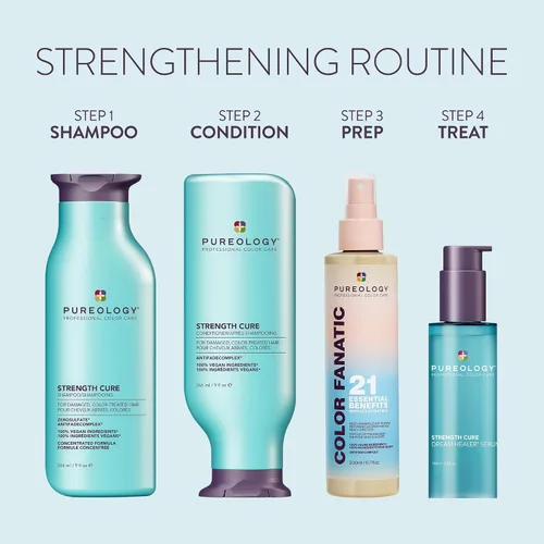 Miniatura 10 de Pureology Acondicionador de curación de fuerza Para cabello dañado y teñido Suaviza y fortalece el cabello Sin sulfatos Vegano
