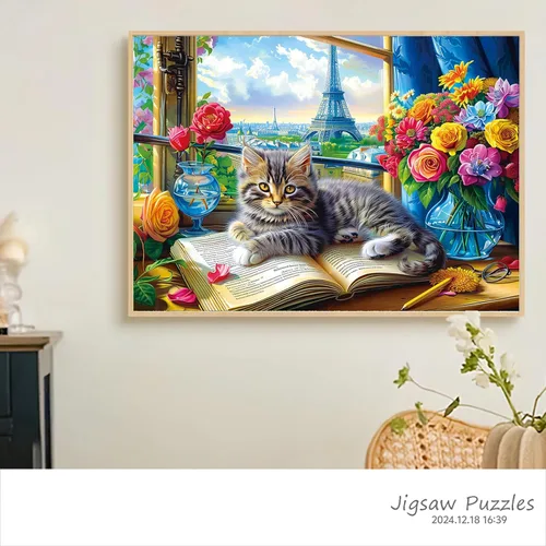 Miniatura 2 de Rompecabezas de 1000 piezas, rompecabezas para adultos, gatos divertidos, gatitos, mascotas, amantes de los animales, rompecabezas imposible difícil