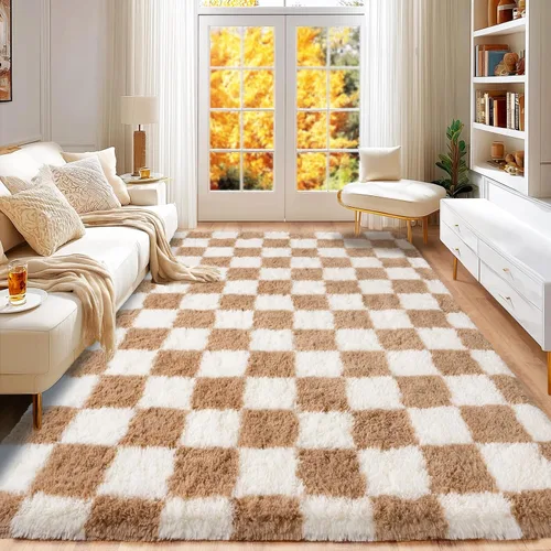 Miniatura 83 de Awaytail Alfombra Esponjosa Lavable 2x3 Pies, Pura Negra Alfombra para Silla de Escritorio Antideslizante, Alfombra Supersuave para Niños