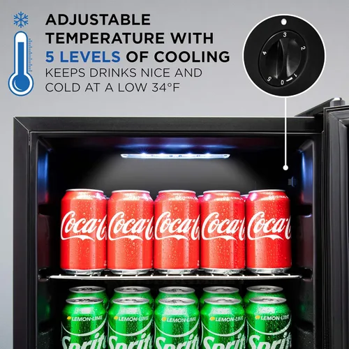 Miniatura 2 de Ivation – Refrigerador de bebidas para 101 latas. Mini refrigerador de bebidas ultra fresco independiente para cerveza, cócteles, refrescos, jugos