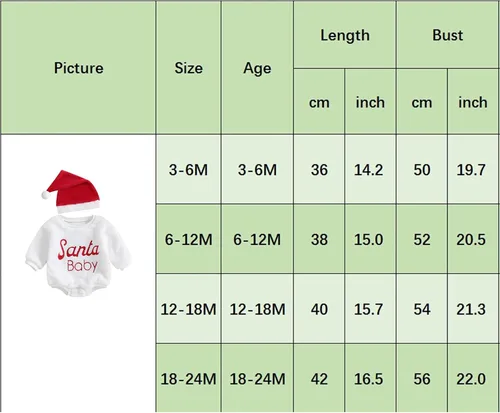Miniatura 7 de Mameluco de Navidad para bebé recién nacido, niña, niño, sudadera con gorro de Papá Noel