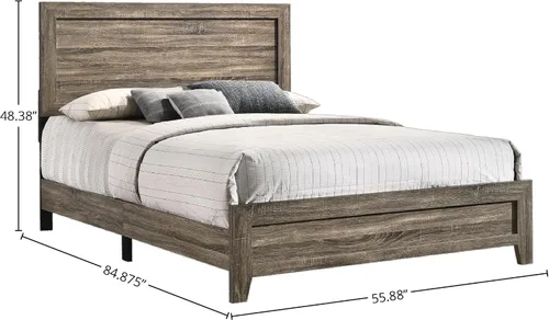 Miniatura 2 de Bernards Louis Bed-in-A-Box con USB en gris marrón, panel completo