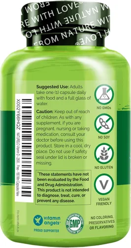 Miniatura 2 de NATURELO Vitamina D - A base de plantas de liquen - 180 mini cápsulas, vegano B12, 1000 mcg de metilcobalamina - 90 cápsulas