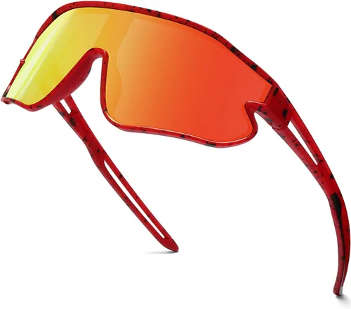 Lentes de sol para niños, lentes de sol de béisbol juveniles, polarizados, deportivos, ciclismo, para niños y niñas, marco ligero