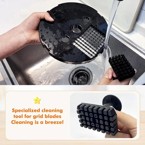 Miniatura 3 de Procesador de Alimentos Comercial Eléctrico Anatole para Vegetales con 3 Cuchillas de Acero Inoxidable de Alta Capacidad para Zanahoria, Papa