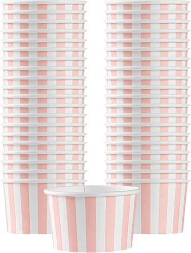 Miniatura 39 de Coppetta - Vasos de postre de 5 onzas, 50 tazas desechables para helado, tapas se venden por separado, cuencos de yogur congelado resistentes