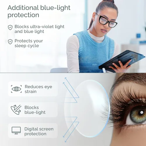 Miniatura 4 de CCVOO Lentes de lectura de moda para mujer, lectores de luz azul de gran tamaño, anteojos de tramposos, elegantes anteojos cuadrados de ojo de gato