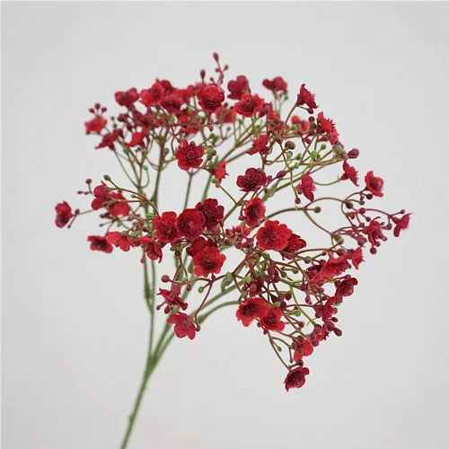 Miniatura 7 de vctops 3 piezas de flores artificiales de aliento de bebé, ramos de flores falsas de gypsophila al tacto real para arreglos de boda, decoración