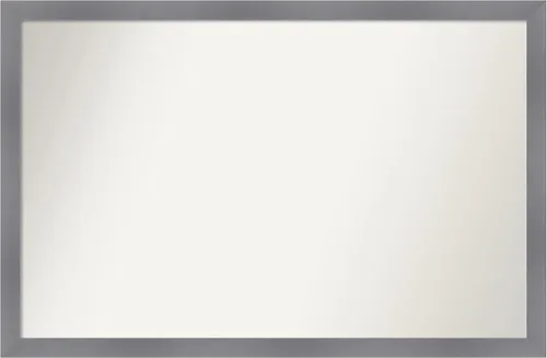 Miniatura 236 de Amanti Art Espejo personalizado, espejo de baño gris plomo a rayas, espejo de pared o espejo de tocador de baño sobre el fregadero