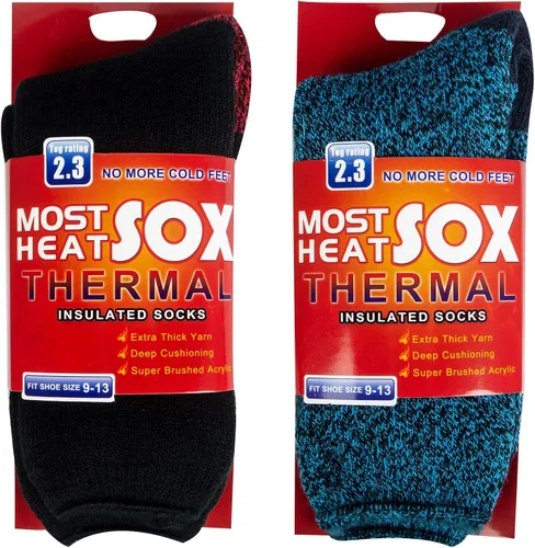 Miniatura 2 de Thermal Socks for Men, Thick Warm Cold Weather Heated Socks for Winter