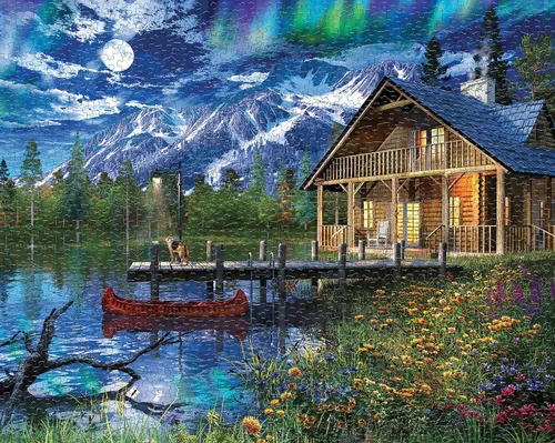 Miniatura 10 de Springbok Lake Windermere General Store - Rompecabezas de 1000 piezas para adultos, piezas de corte único, fabricado en Estados Unidos Tienda