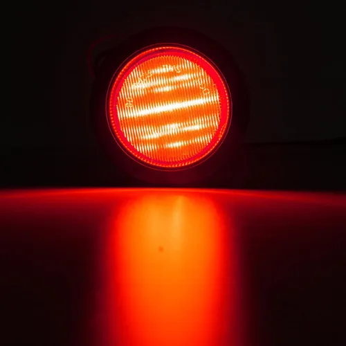Miniatura 4 de Luces marcadoras LED redondas para remolque de 2.5 pulgadas, 8 ámbar + 8 rojas, luces marcadoras laterales de separación LED redondas de 2.5