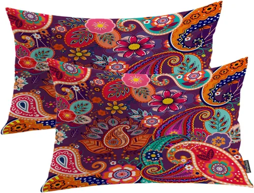 Miniatura 99 de Shrahala Funda de almohada decorativa de castillo oscuro de Halloween, casa con murciélagos de bruja, esqueleto, funda de almohada cuadrada mezclada