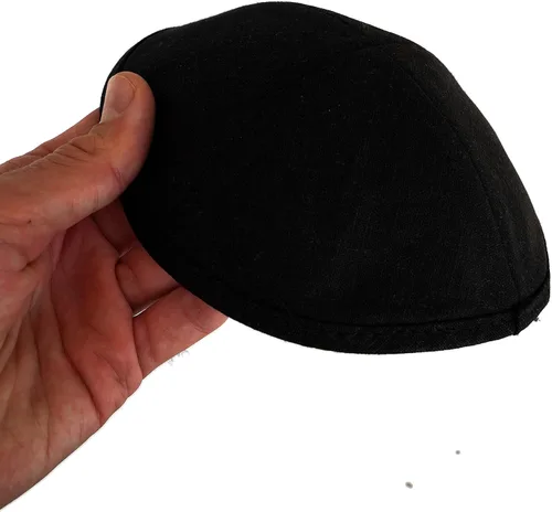 Miniatura 4 de Sombrero kipá de lino para hombres y niños, hermoso, transpirable, cómodo, suave, Yamaka Kippa - para celebrar