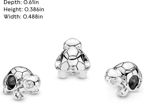Miniatura 5 de PANDORA Joyería de tortuga parpadeante con circonita cúbica en plata de ley Metal Circonita cúbica