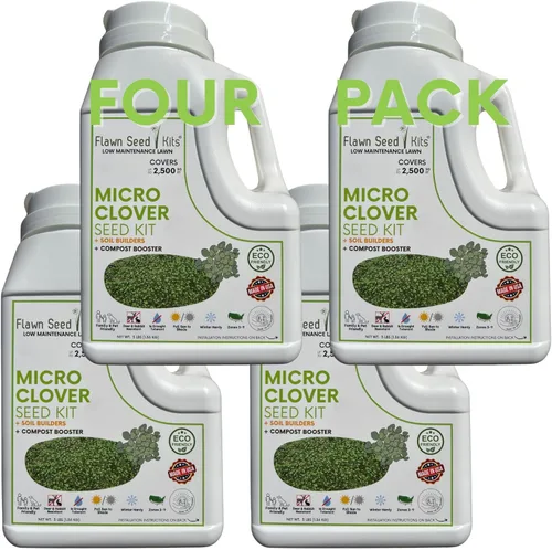 Miniatura 10 de Flawn Seed Kits Kit de semillas de micro trébol, 250 pies cuadrados, agitador de fácil propagación, bajo mantenimiento, cubierta de suelo, apto