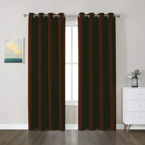 Miniatura 36 de CUCRAF Cortinas opacas de 45 pulgadas de largo, juego de 2 paneles para dormitorio, bolsillo para cortinero, cortinas de oscurecimiento