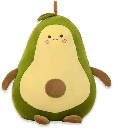 OUKEYI Almohada de peluche suave de fruta de aguacate de 18 pulgadas, regalo para niños, niñas, niños y amigos, el mejor regalo para niños de Navidad