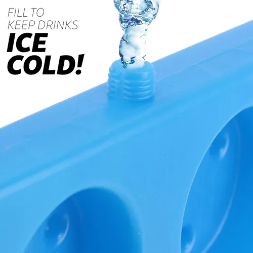 Miniatura 2 de GoPong N-Ice Rack - Juego de estante de cerveza congelable, incluye 2 estantes, 3 bolas y reglas