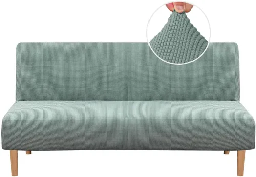 Miniatura 28 de H.VERSAILTEX - Funda elástica para sofá o cama, licra de alto elastano, lavable a máquina, tela Jacquard para sofá, futón Chocolate