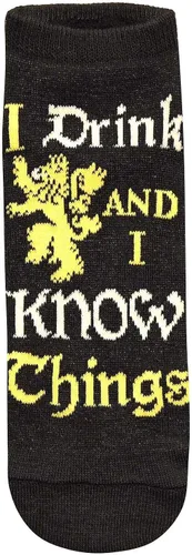 Miniatura 4 de Hyp Game of Thrones Quotes JuniorsWomens 5 Pack Ankle Socks Size 4-10