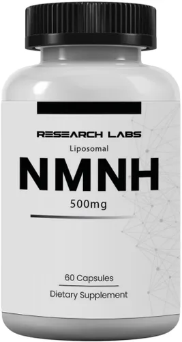 Research Labs NMNH liposomal (alternativa al suplemento NMNN) 500 mg por porción | 60 cápsulas (mononucleótido de dihidronicinamida) Suplemento NAD