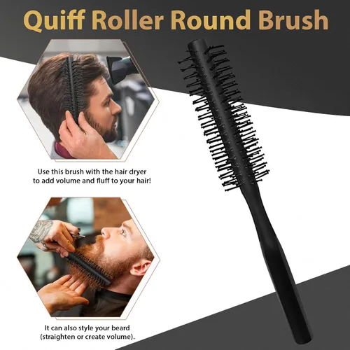 Miniatura 3 de DUAIU - Cepillo de pelo para hombres, 7 peines para hombres, juego de peines para peinar el cabello con cepillos de ventilación para el cabello