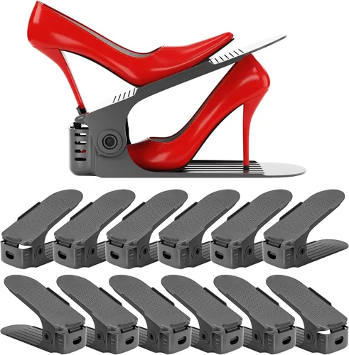 Miniatura 9 de Neprock Organizador de Ranuras para Zapatos, Organizador de Almacenamiento de Zapatos Estante para Zapatos para Organización de Closet, Organizador