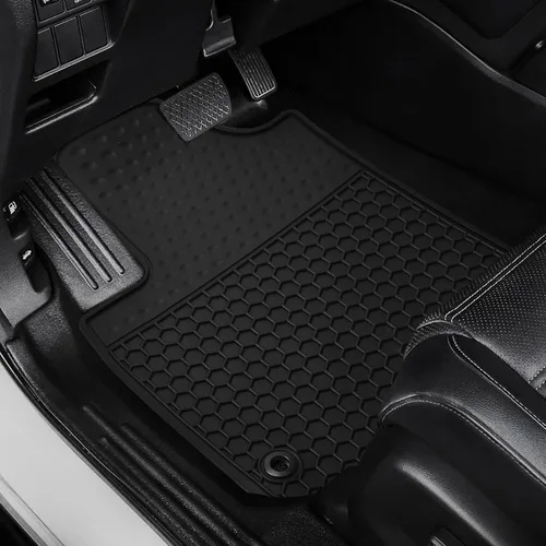 Miniatura 5 de Alfombrillas de coche a medida para Honda Odyssey 2018-2025, resistentes a todo tipo de clima, de goma, revestimientos de suelo para auto, Todo negro
