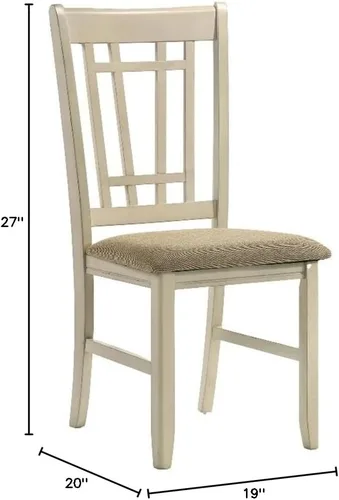 Miniatura 3 de Intercon Furniture Mission Casuals - Silla de madera en color blanco rústico/roble (juego de 2)